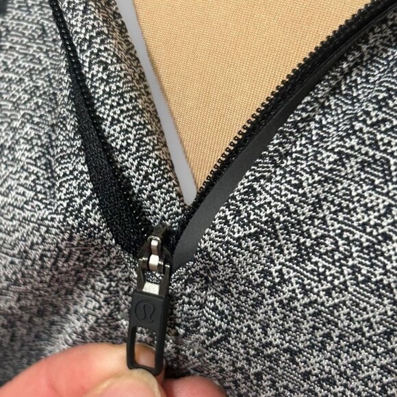 Lululemon Metal Vent Tech Hoodie M Black White Swiftly EUC Men Logo Hood Active - Picture 5 of 8